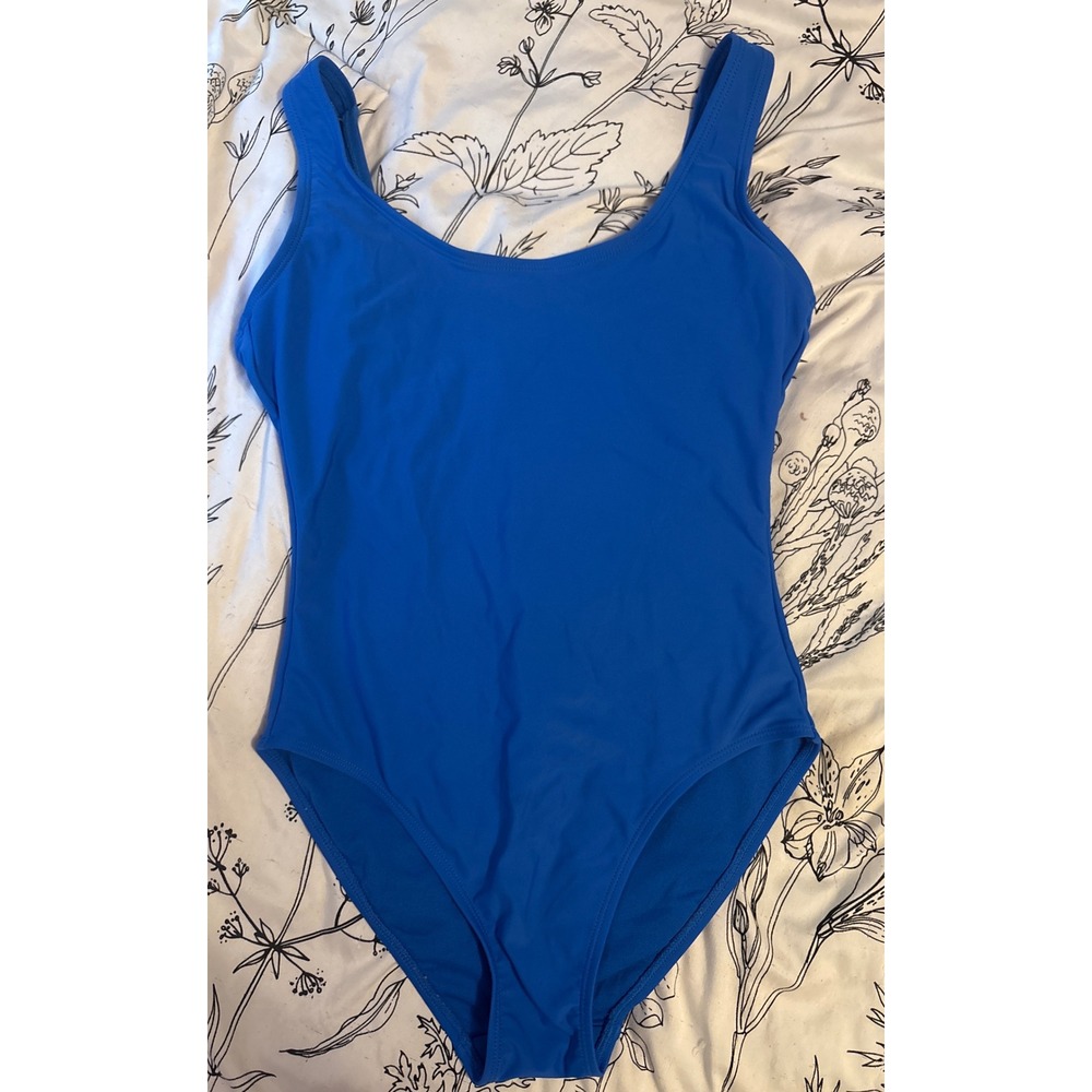 No Boundaries Royal Blue Scoop Back Tank Style One‎ Piece Swimsuit, Small